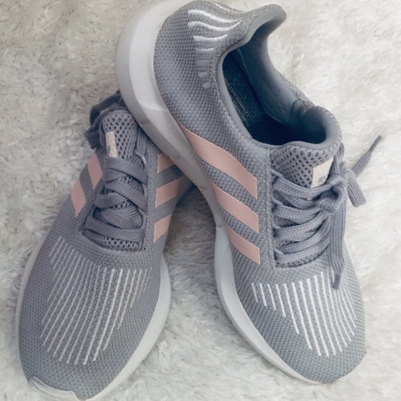 adidas gray and pink shoes